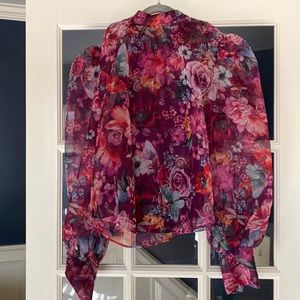 Anthropologie Organza Blouse